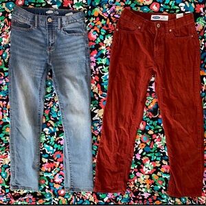 Old Navy Pants Light Bottoms and Ligt wash Skinny Jeans Kids Size 10